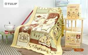 ผ้าห่ม Fleece (ลิขสิทธิ์ Pompompurin (ปอมปอมปุริน)) – TFG52
